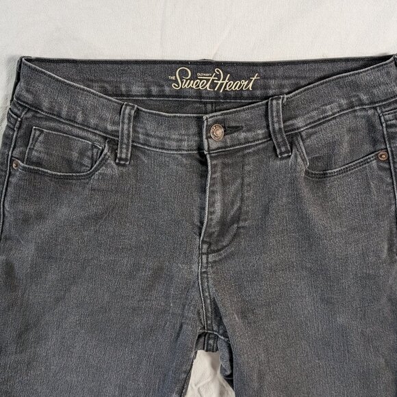 OLD NAVY SWEET HEART WOMEN'S JEANS BLACK SIZE 6 EVERY DAY WEAR ZIPPER FLY WOMAN - Picture 12 of 16